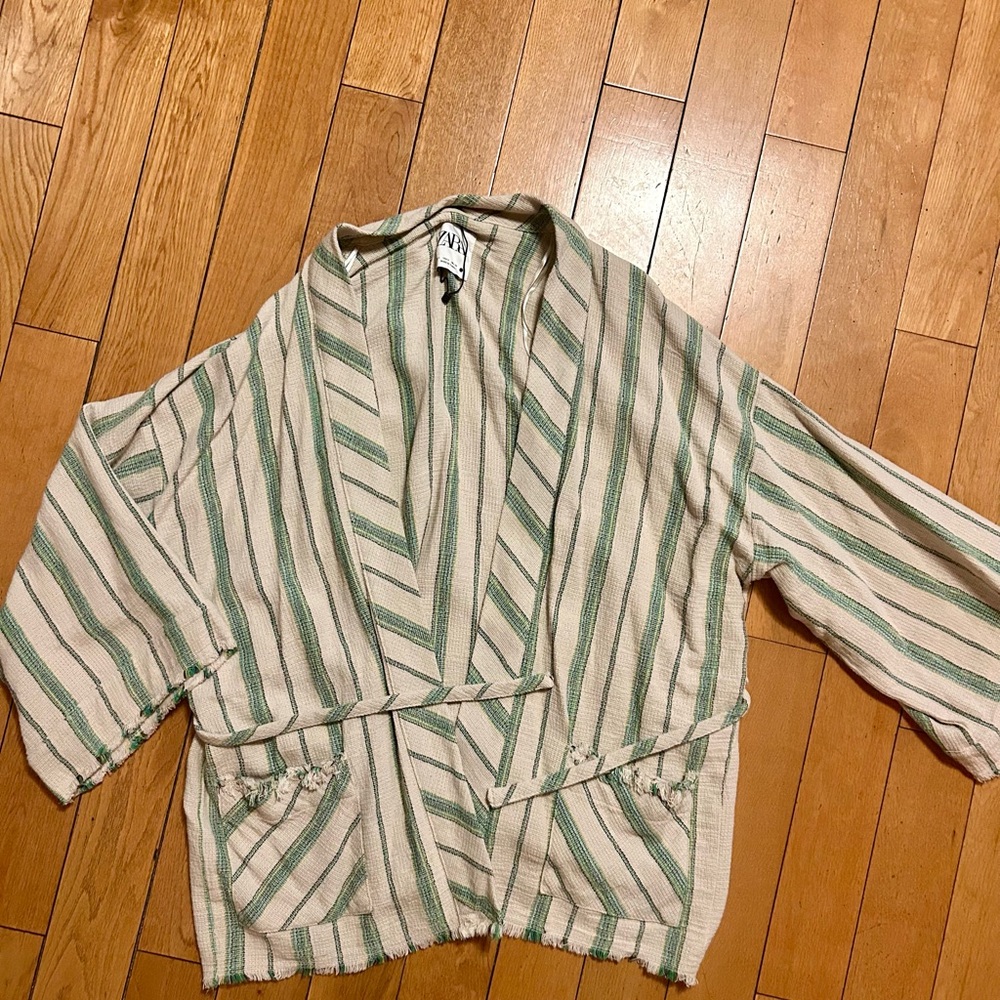 Zara Multicolor Striped Cardigan